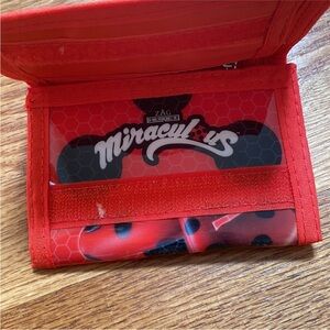 Miraculous Ladybug Red Kids Wallet multiple compartments brand new